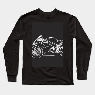 Outline Motorcycle Long Sleeve T-Shirt